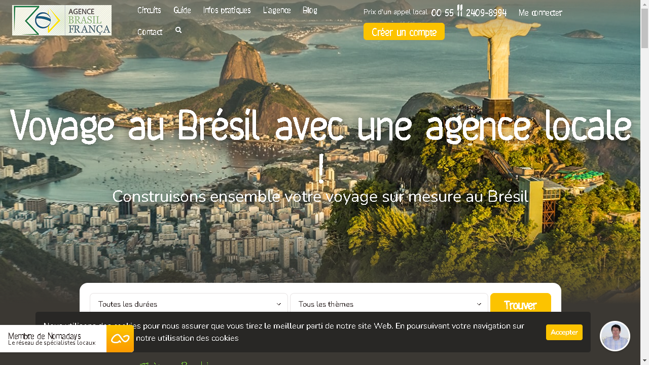 Capture d'écran de https://www.voyagebresil.com/